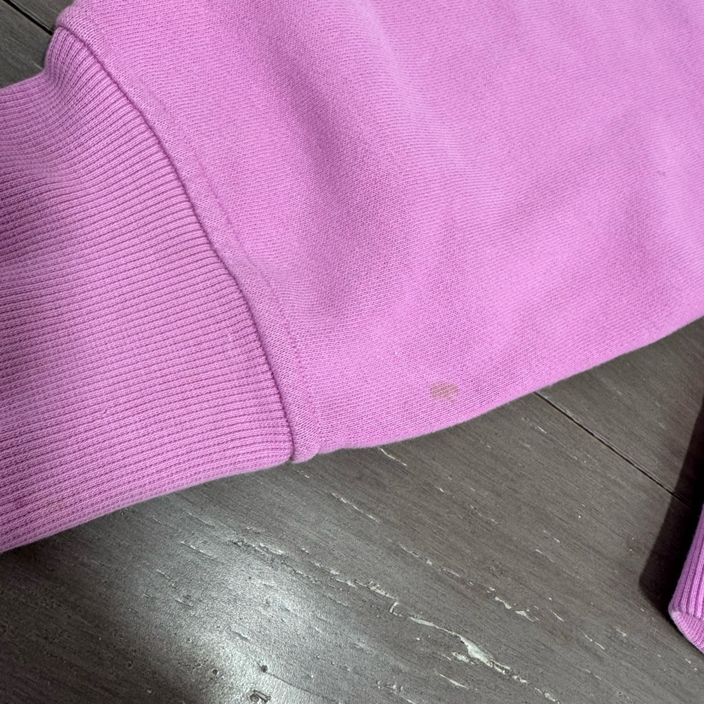 lululemon Cropped Pink 3/4 Zip Hoodie Woman’s SZ M/L workout athletic - Picture 9 of 15